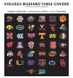 Collage Logo Pool Table Dust Cover